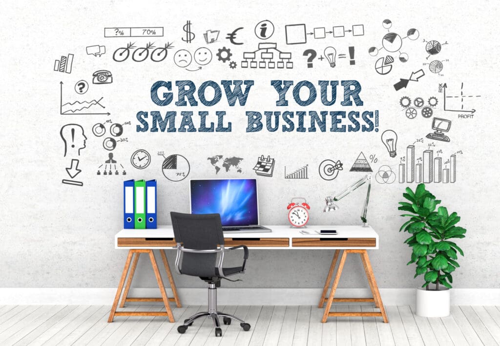 Grow Your Small Business ! / Office / Wall / Symbol